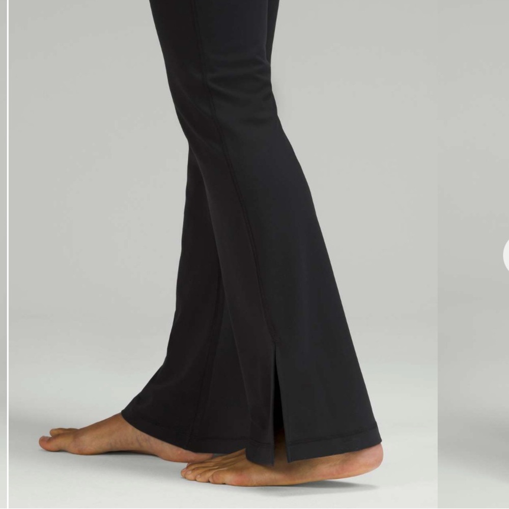 lululemon athletica Black Flare Pants split hem